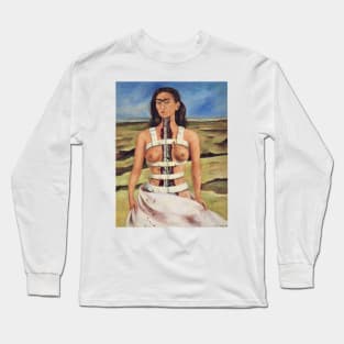 The Broken Column by Frida Kahlo Long Sleeve T-Shirt